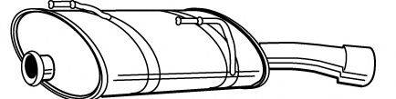 FONOS 615481 Глушник вихлопних газів кінцевий