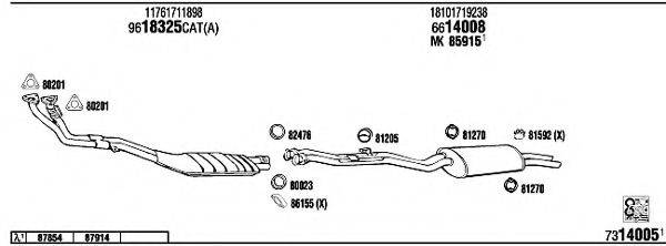 FONOS BW32512B Система випуску ОГ