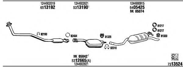 FONOS MB43307B Система випуску ОГ