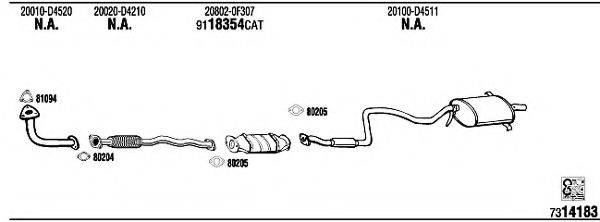 FONOS NI41707 Система випуску ОГ