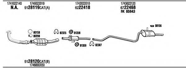 FONOS TOH14691 Система випуску ОГ