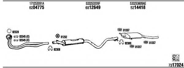 FONOS VW35208 Система випуску ОГ