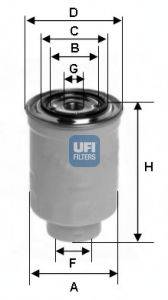 UFI 2437500 Паливний фільтр