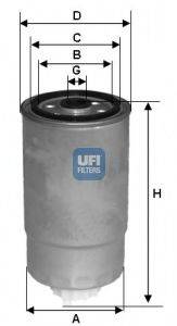 UFI 2438100 Паливний фільтр