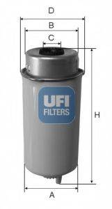 UFI 2446400 Паливний фільтр