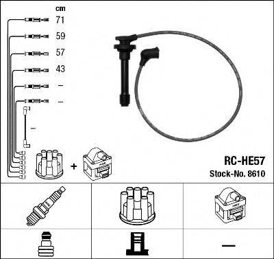 HONDA 32704-PT0-000 Комплект дротів запалювання