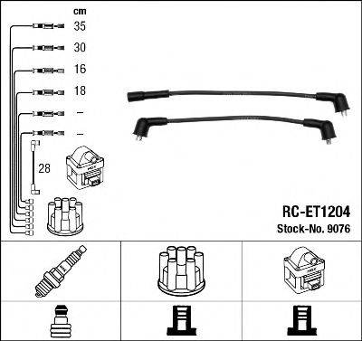 TOYOTA ZE9818140 Комплект дротів запалювання