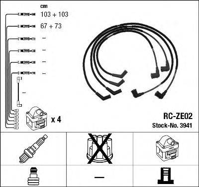 MAZDA 0000-18-100A Комплект дротів запалювання