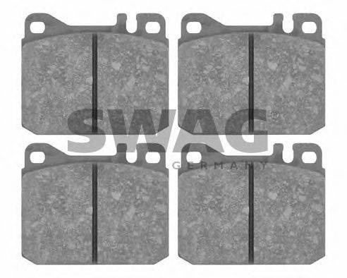 SWAG 10916057 Комплект гальмівних колодок, дискове гальмо