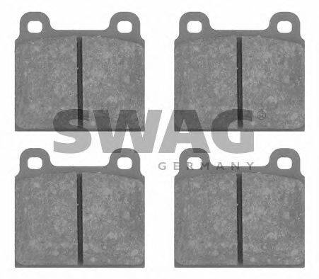 SWAG 10916134 Комплект гальмівних колодок, дискове гальмо