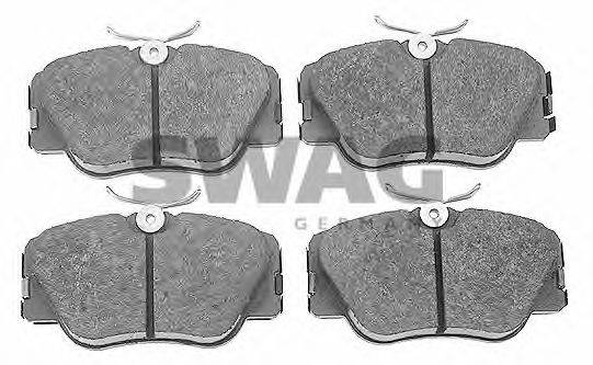SWAG 10916193 Комплект гальмівних колодок, дискове гальмо