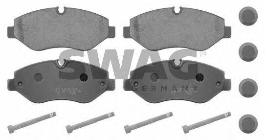 SWAG 10916710 Комплект гальмівних колодок, дискове гальмо