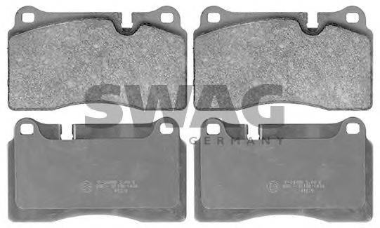 SWAG 22116125 Комплект гальмівних колодок, дискове гальмо