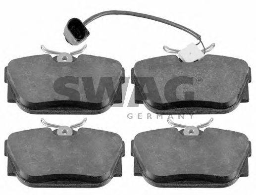 SWAG 30916412 Комплект гальмівних колодок, дискове гальмо