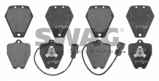 SWAG 21452 Комплект гальмівних колодок, дискове гальмо