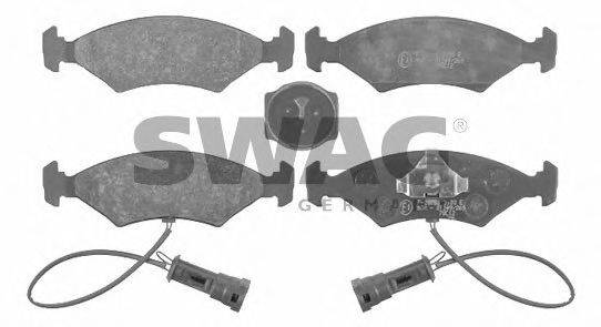 SWAG 20640 Комплект гальмівних колодок, дискове гальмо