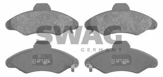 SWAG 23301 Комплект гальмівних колодок, дискове гальмо