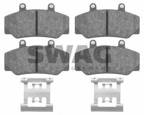 SWAG 20788 Комплект гальмівних колодок, дискове гальмо