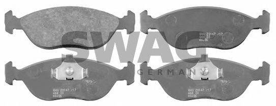 SWAG 20147 Комплект гальмівних колодок, дискове гальмо