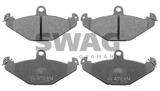 SWAG 60116189 Комплект гальмівних колодок, дискове гальмо