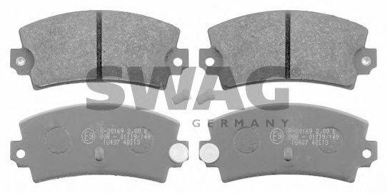 SWAG 60916407 Комплект гальмівних колодок, дискове гальмо