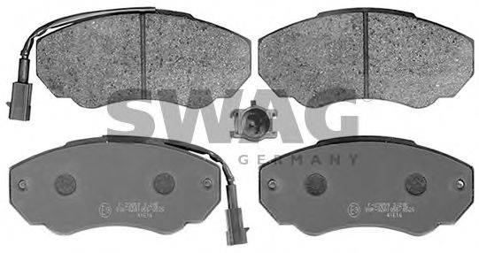 SWAG 62116049 Комплект гальмівних колодок, дискове гальмо