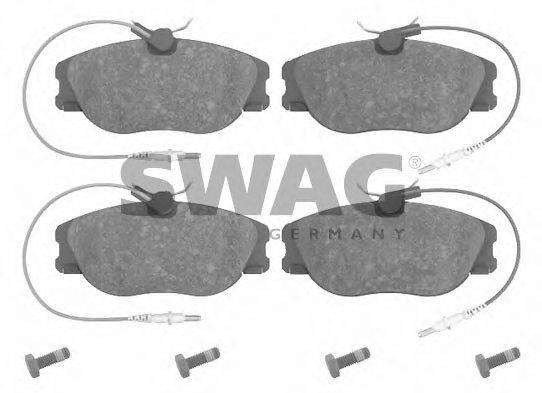SWAG 21802 Комплект гальмівних колодок, дискове гальмо