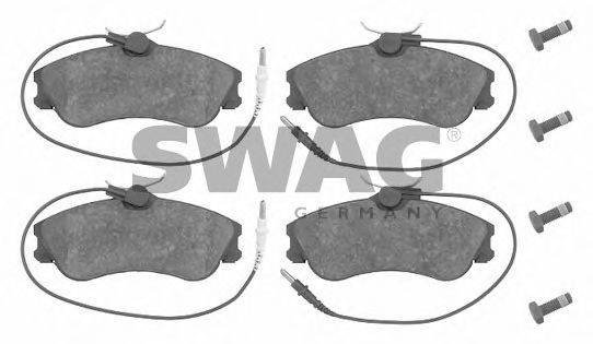 SWAG 23124 Комплект гальмівних колодок, дискове гальмо