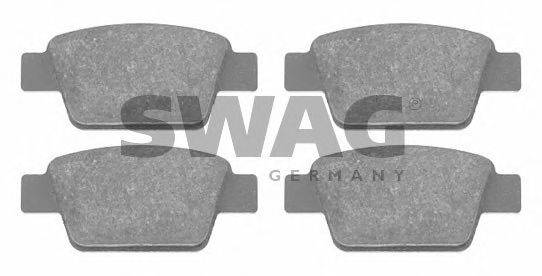 SWAG 23714 Комплект гальмівних колодок, дискове гальмо