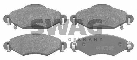 SWAG 23341 Комплект гальмівних колодок, дискове гальмо