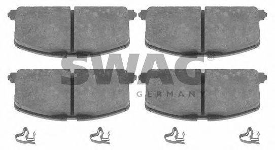 SWAG 81916581 Комплект гальмівних колодок, дискове гальмо