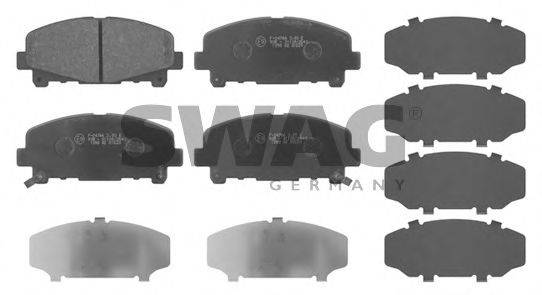 SWAG 24786 Комплект гальмівних колодок, дискове гальмо
