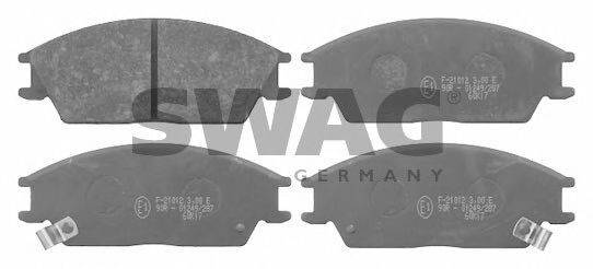 SWAG 21774 Комплект гальмівних колодок, дискове гальмо