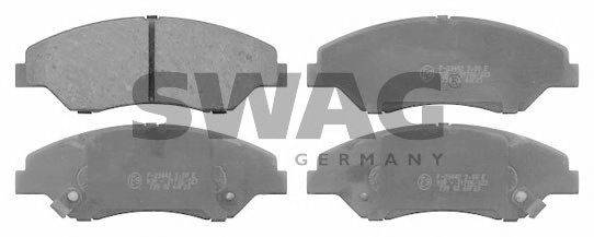 SWAG 23444 Комплект гальмівних колодок, дискове гальмо