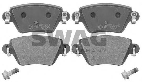 SWAG 99116080 Комплект гальмівних колодок, дискове гальмо