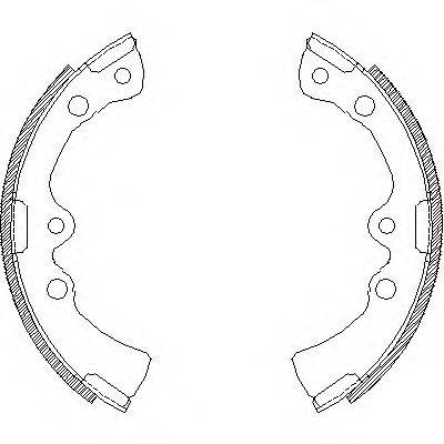 ROADHOUSE 437700 Комплект гальмівних колодок
