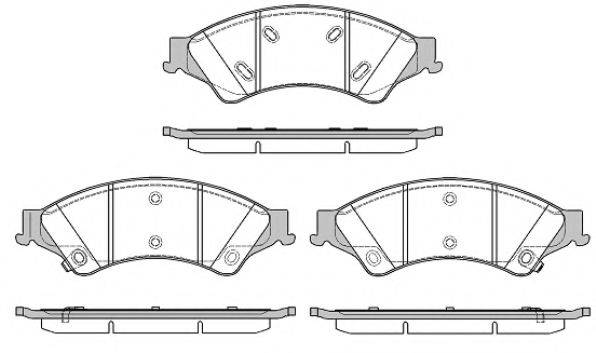 FORD UCYR3323ZA Комплект гальмівних колодок, дискове гальмо