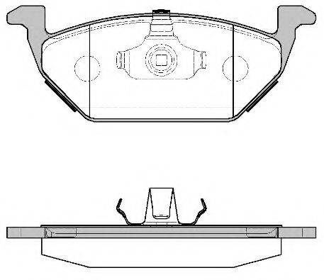 MGA 407 Комплект гальмівних колодок, дискове гальмо