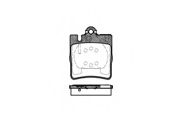 REMSA 070900 Комплект гальмівних колодок, дискове гальмо