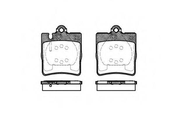 REMSA 070910 Комплект гальмівних колодок, дискове гальмо