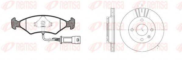 REMSA 811902 Комплект гальм, дисковий гальмівний механізм