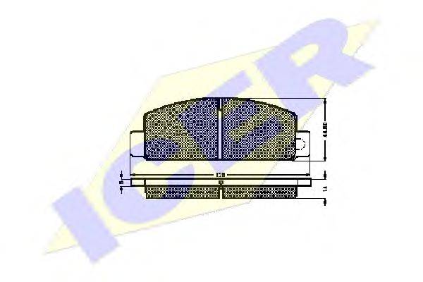 REMSA 097.30 Комплект гальмівних колодок, дискове гальмо