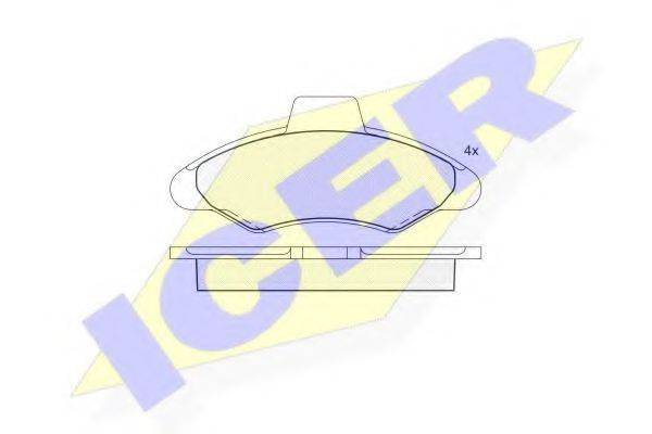 LUCAS CAV GDB897 Комплект гальмівних колодок, дискове гальмо
