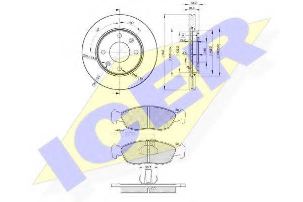 REMSA 461.01 Комплект гальм, дисковий гальмівний механізм