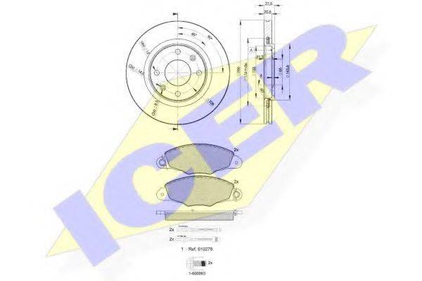 REMSA 659.01 Комплект гальм, дисковий гальмівний механізм