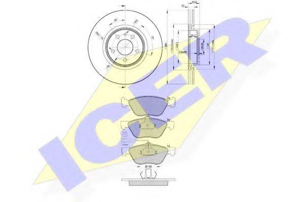 REMSA 589.00 Комплект гальм, дисковий гальмівний механізм