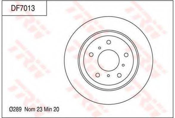 HOLDEN 92 052 923 гальмівний диск