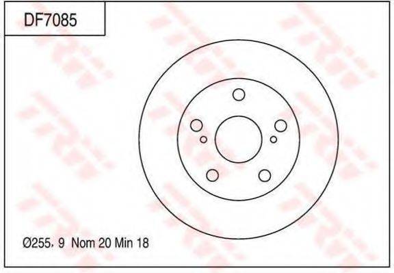 TOYOTA 43512 22120 гальмівний диск