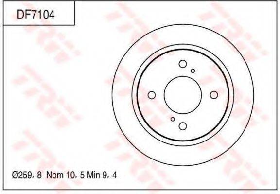 NISSAN 43206-J7000 гальмівний диск