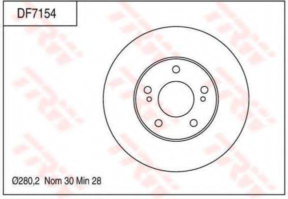 NISSAN 4020640P01 гальмівний диск